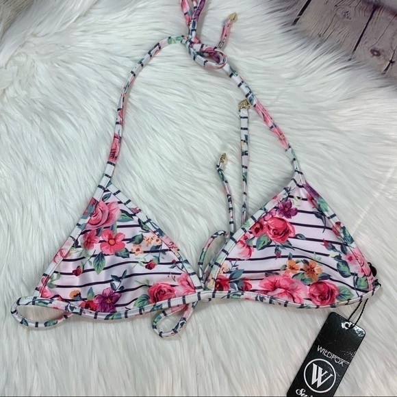 NWT Wildfox 90’s Floral Bikini Top - Picture 6 of 7